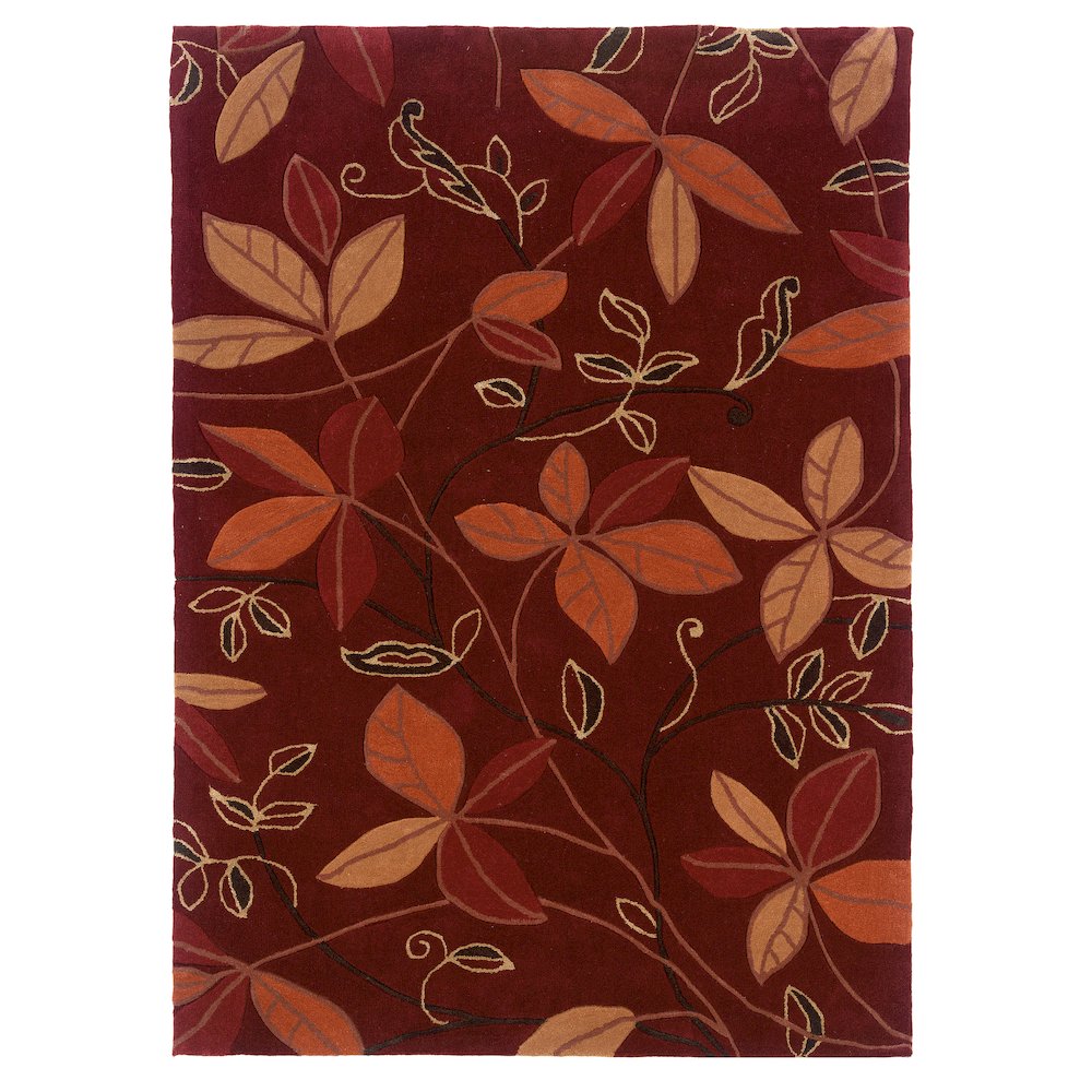 Trio Floating Garnet & Orange 5x7, Rug. Picture 1