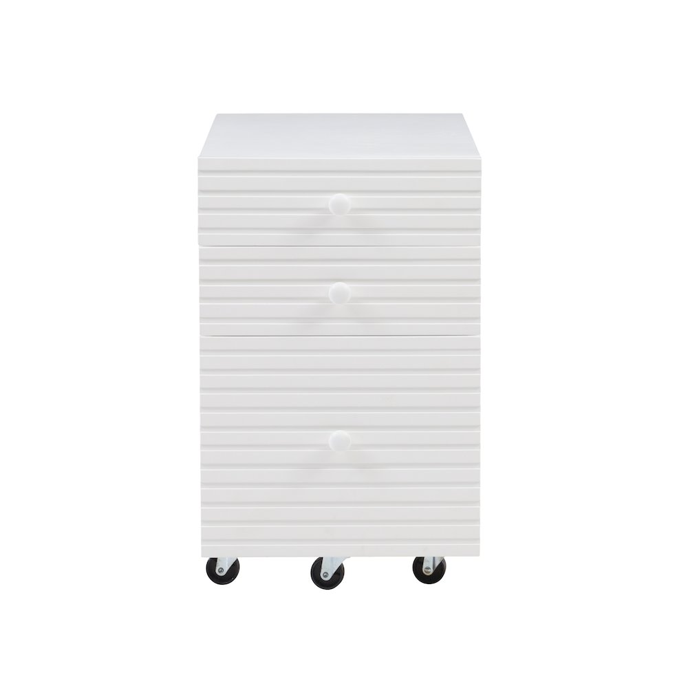Ripples File Cabinet White. Picture 3