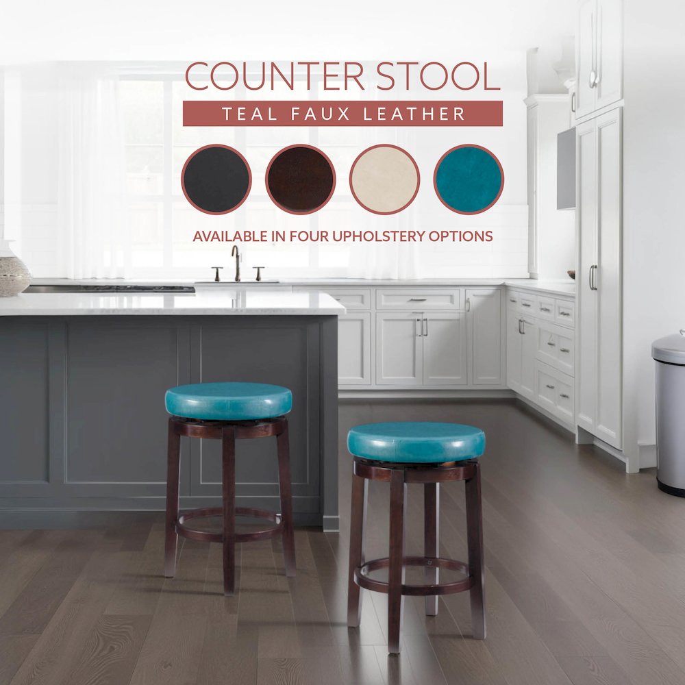 Maya Teal 24 Inches Counter Stool. Picture 14