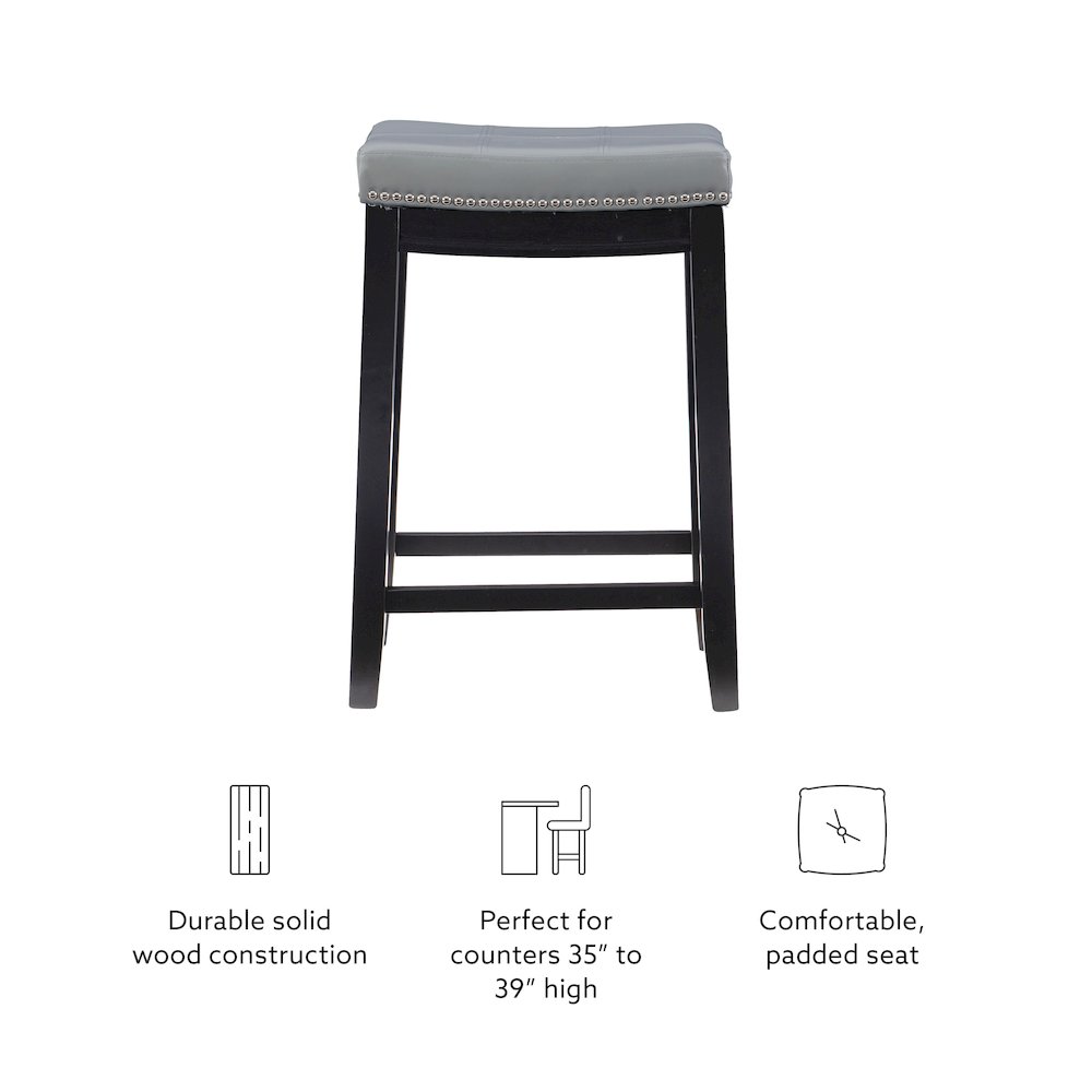 Claridge Gray Counter Stool. Picture 13