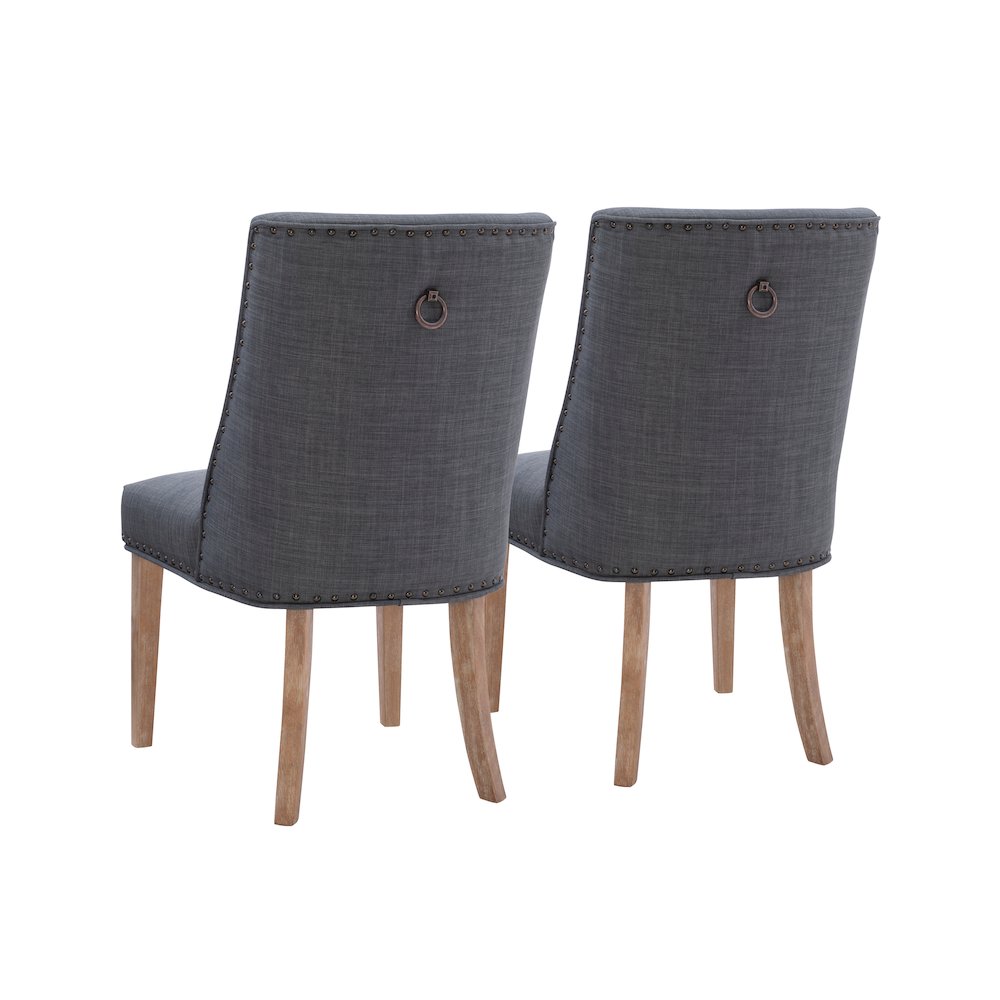 Adler Dining Chair Natural Grey  Set of Two. Picture 8