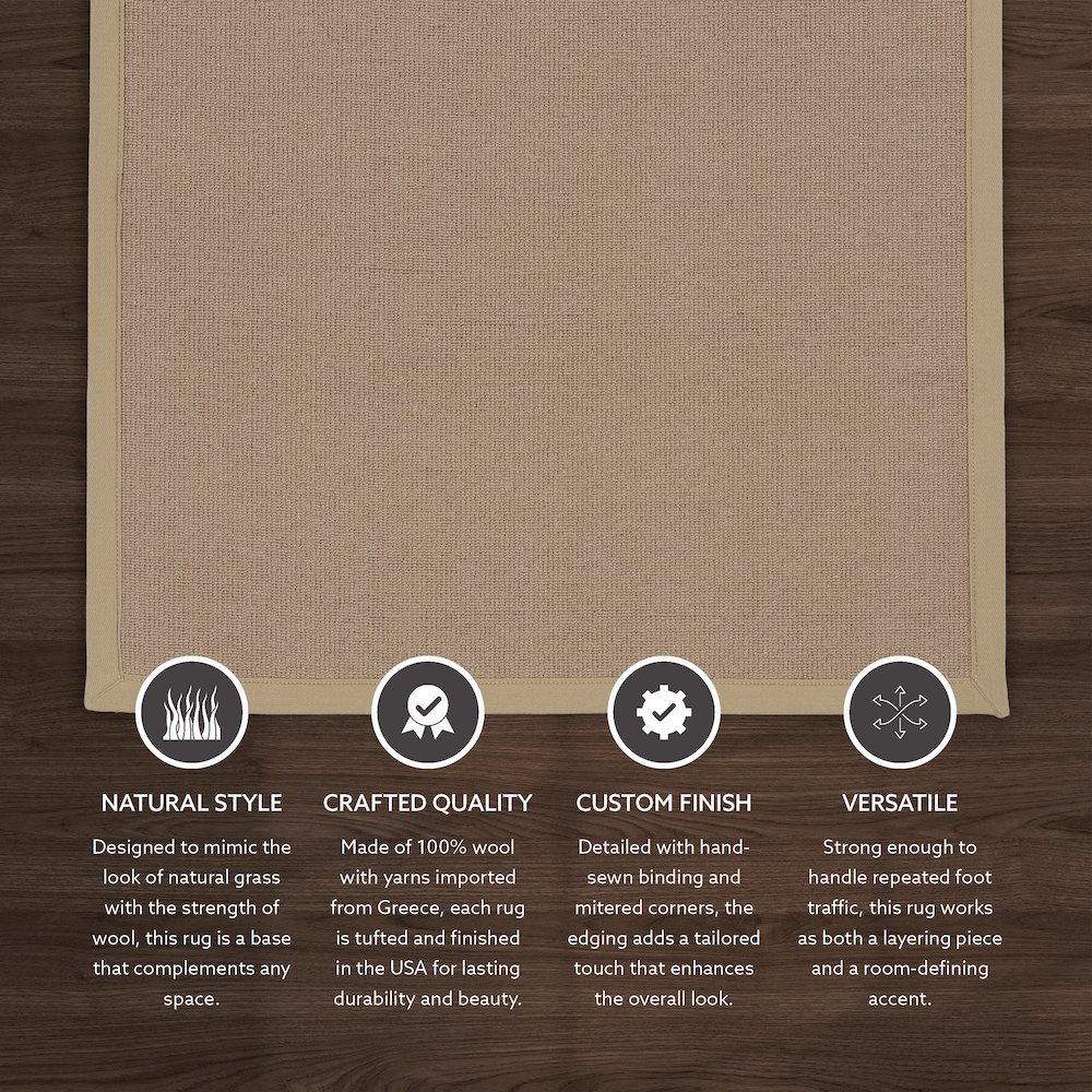 Athena Cork & Beige 9.10x13, Rug. Picture 2