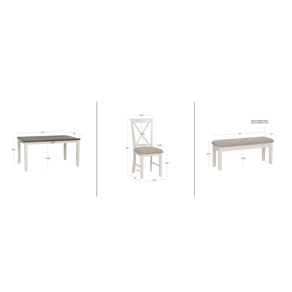 Jane Grey 6 Piece Dining Set. Picture 11