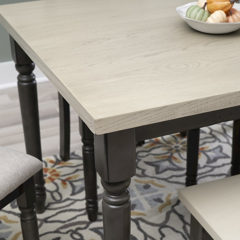 Willow 6 PC Grey Dining Set. Picture 5