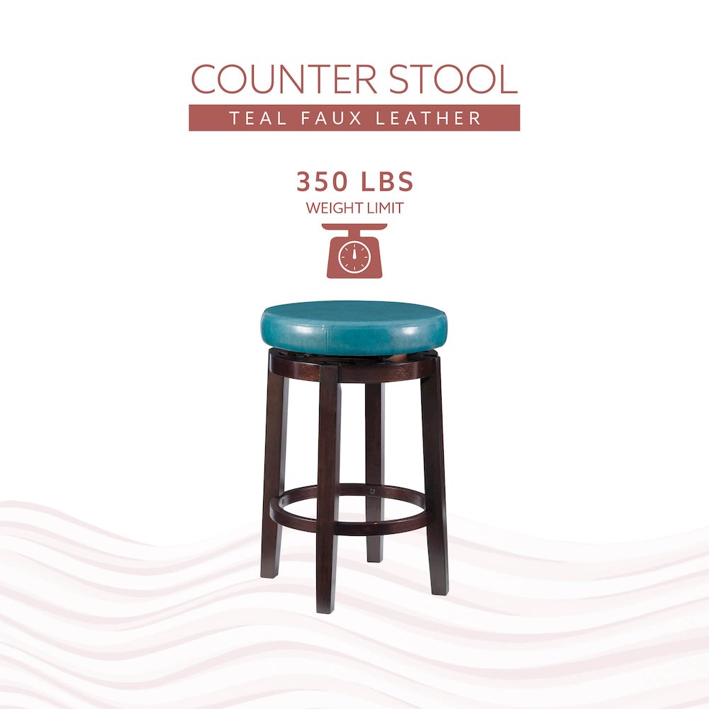 Maya Teal 24 Inches Counter Stool. Picture 13