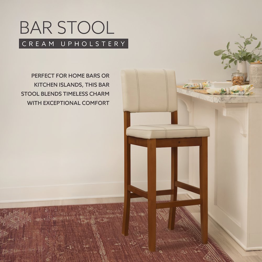 Milano Bar Stool Cream. Picture 9