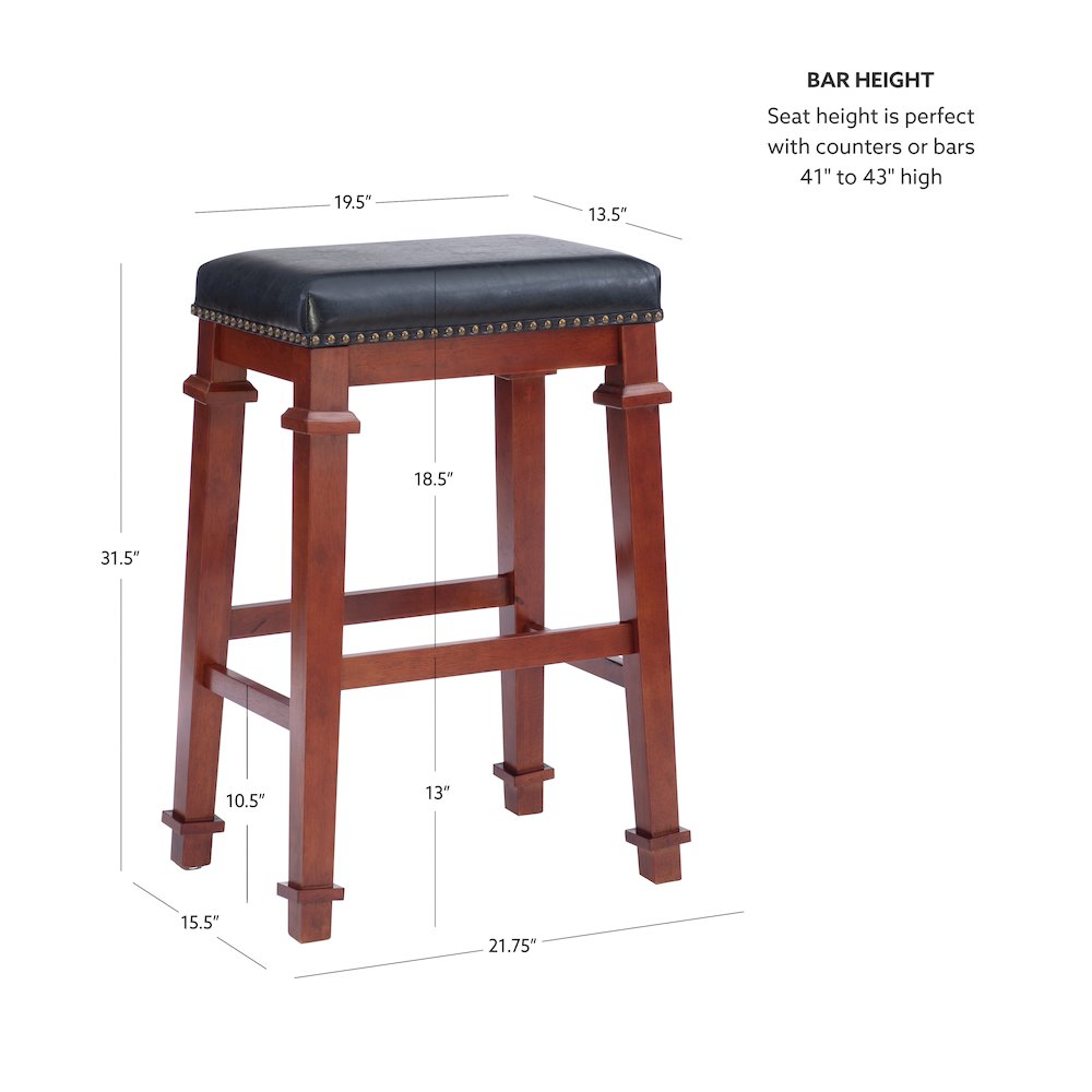 Kennedy Backless Pu Bar Stool. Picture 8