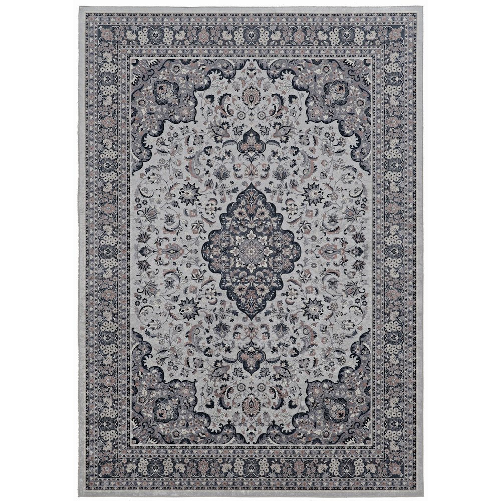 Emerald Barton Cream & Grey 5x7, Rug. Picture 1