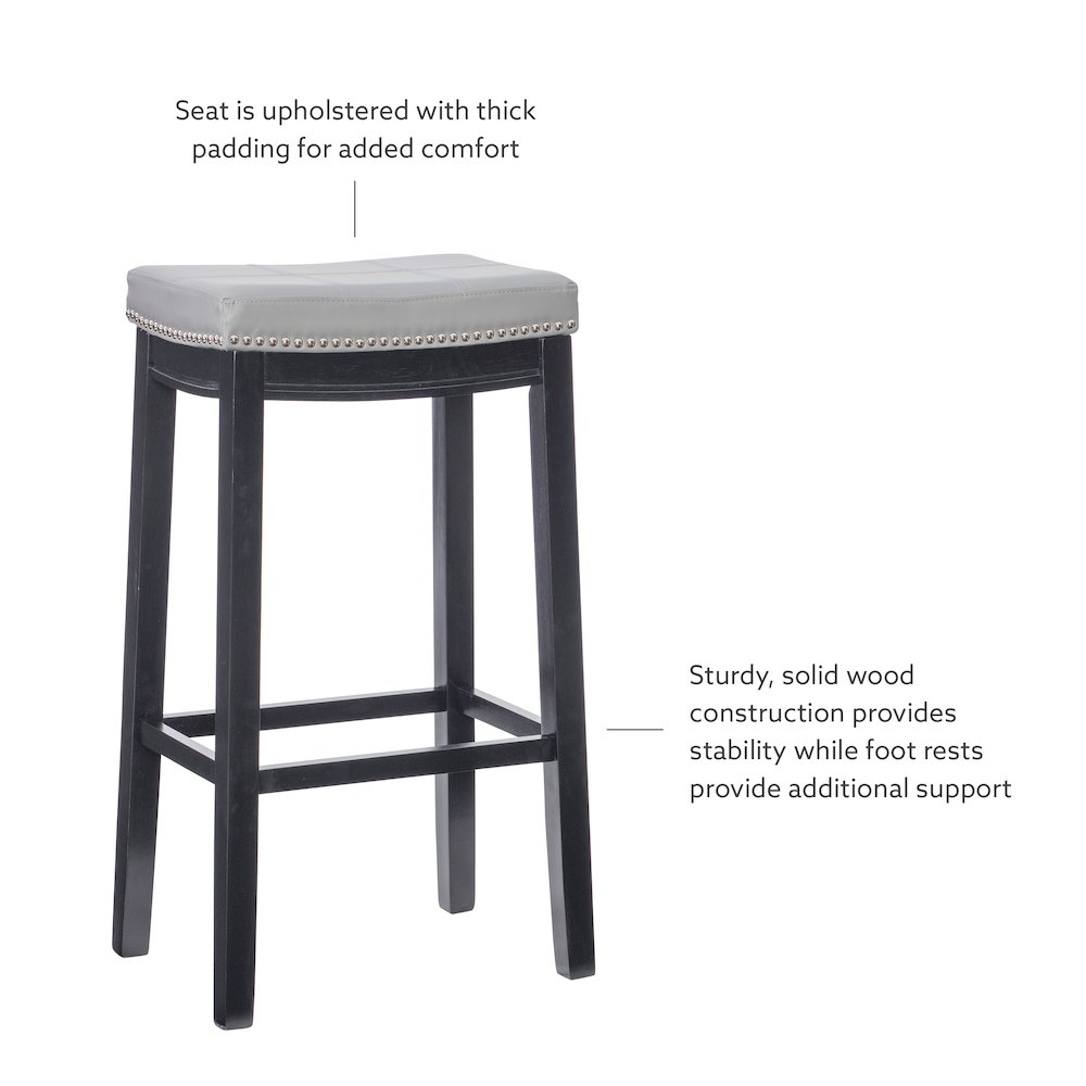 Claridge Gray Bar Stool. Picture 10
