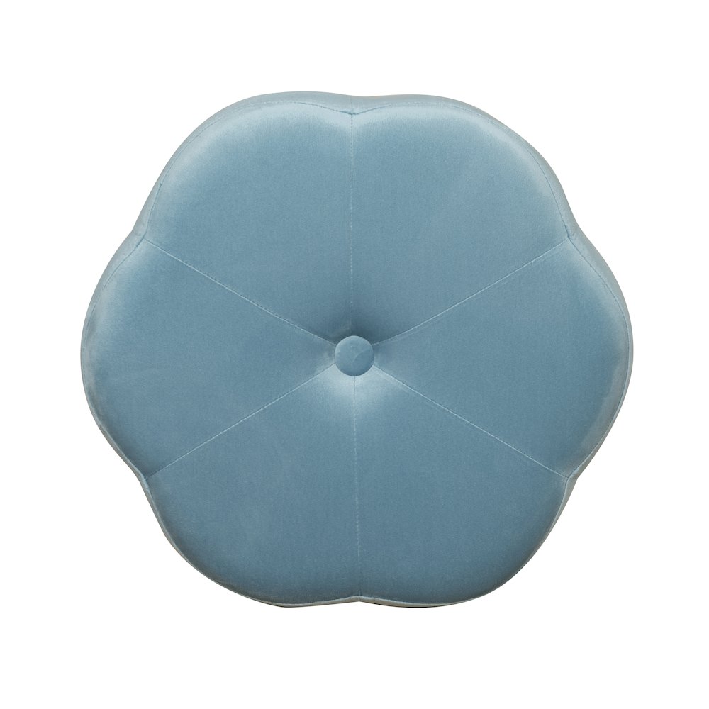Seraphina Accent Vanity Stool, Blue. Picture 5