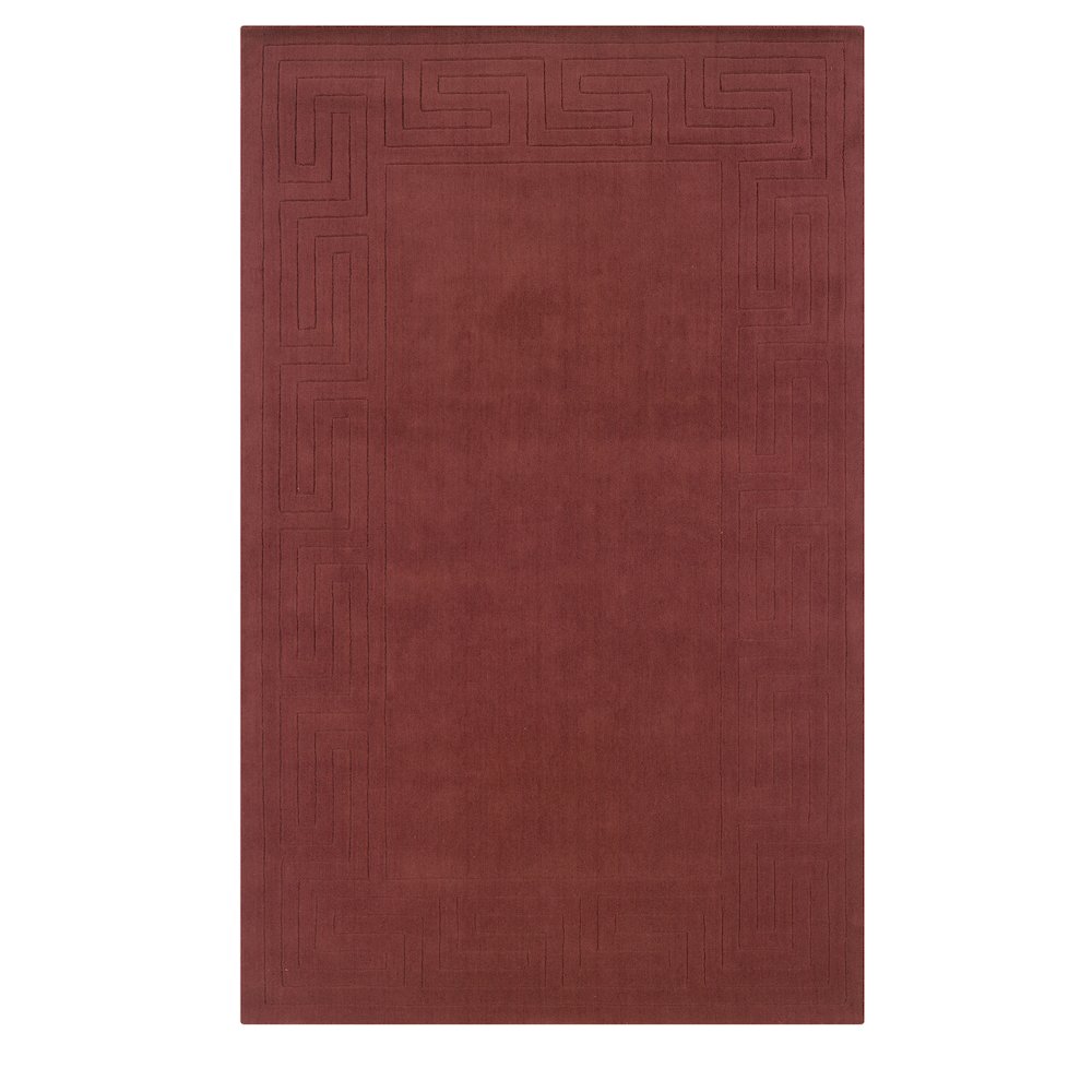 Classic Greek Key Cinnabar 8x11, Rug. Picture 1