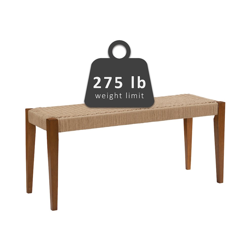 Cadence Dining Bench Brown. Picture 10