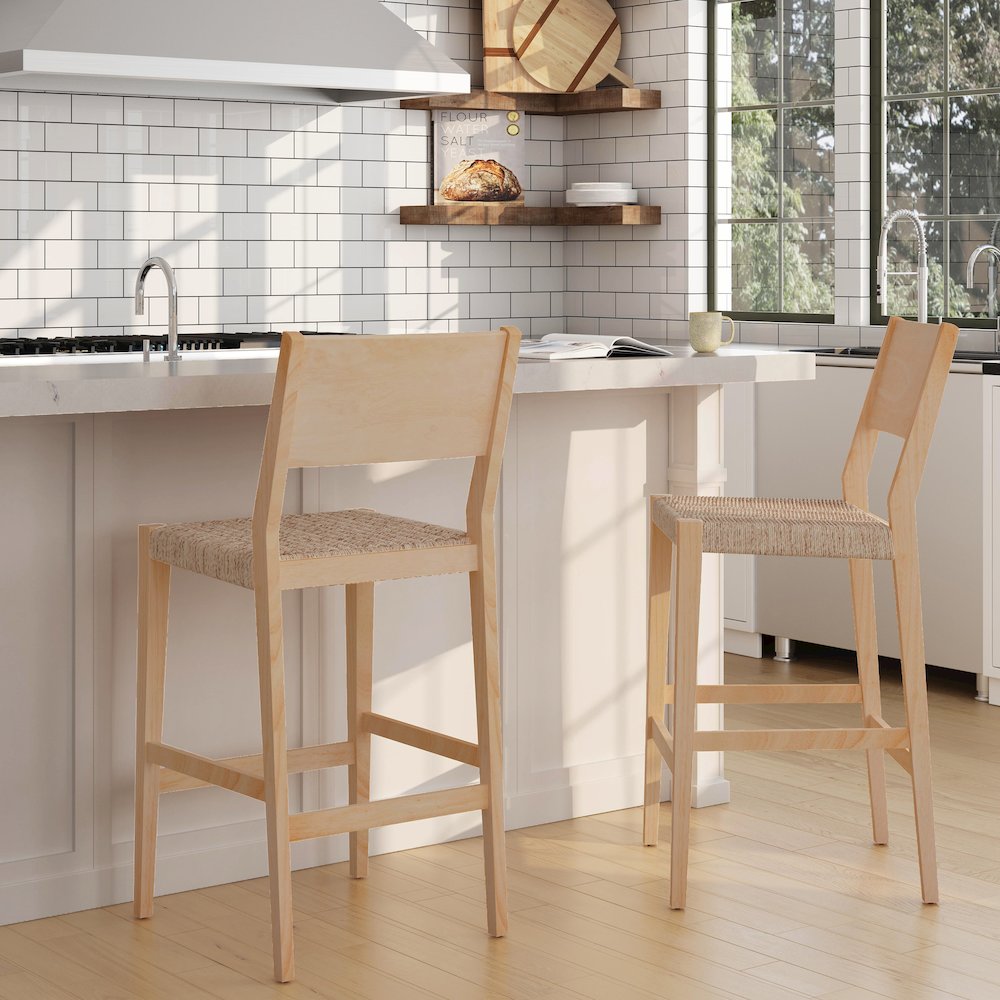 Cadence Barstool Natural Set Of 2. Picture 6