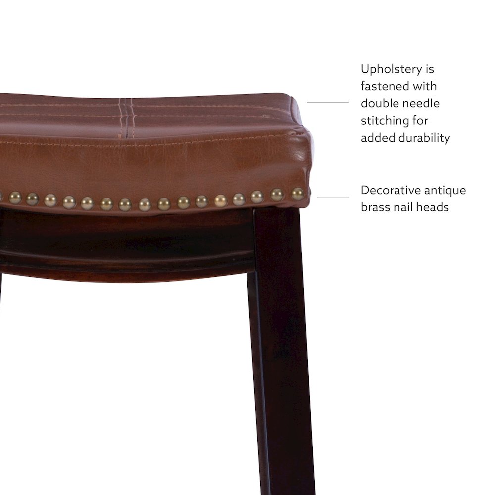 Claridge Cognac Counter Stool. Picture 10
