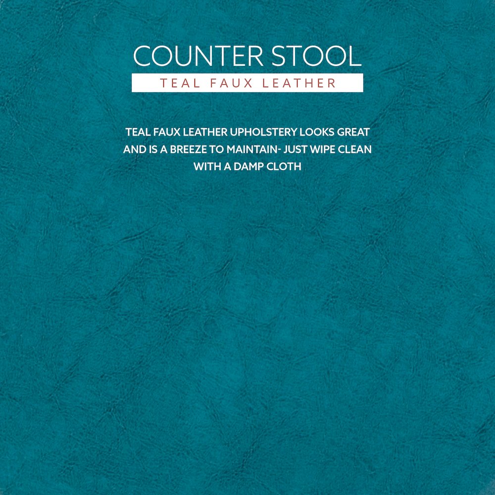 Maya Teal 24 Inches Counter Stool. Picture 11