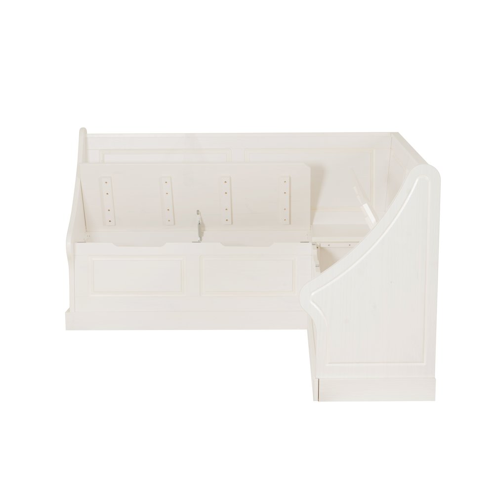 Tobin Corner Breakfast Nook, White. Picture 8
