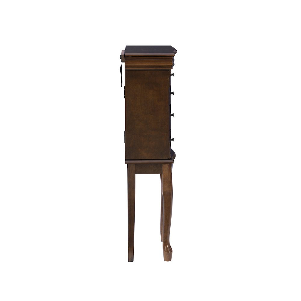 Louis Philippe Walnut Jewelry Armoire. Picture 7
