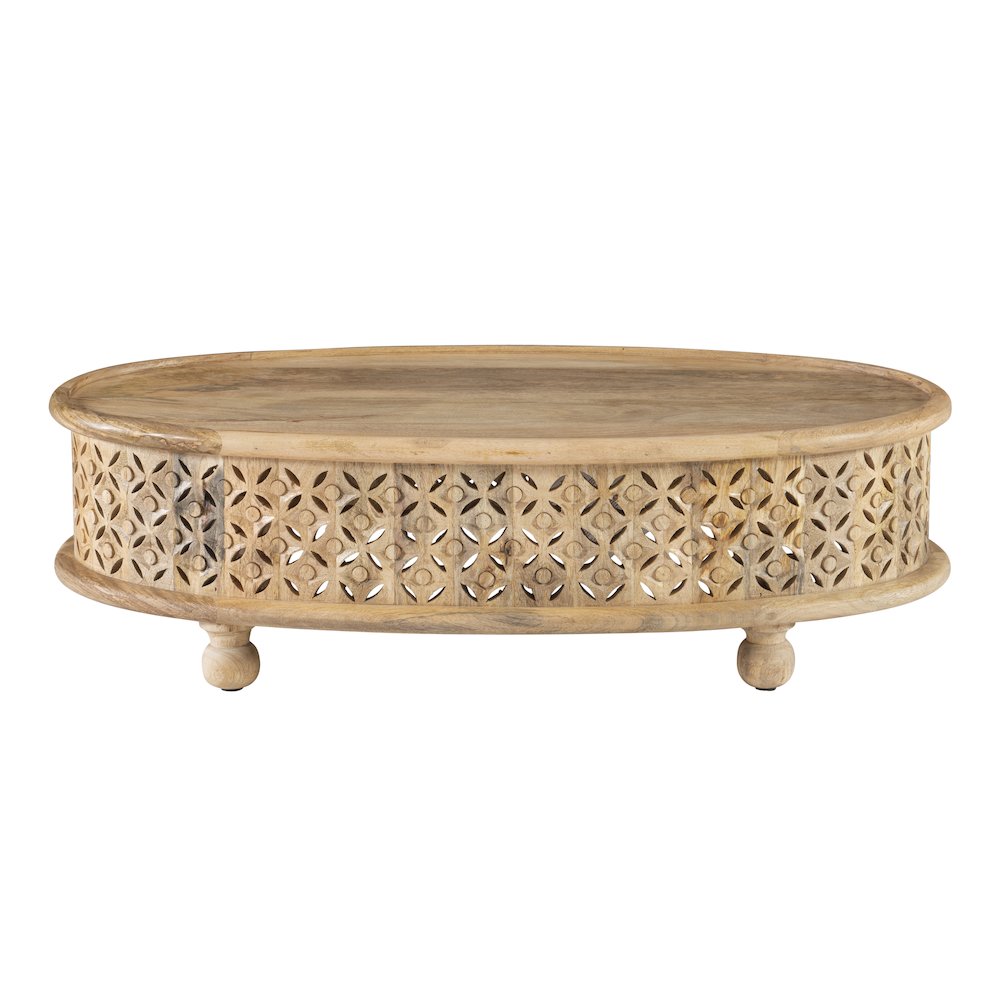 Inora Oval Coffee Table Natural. Picture 1