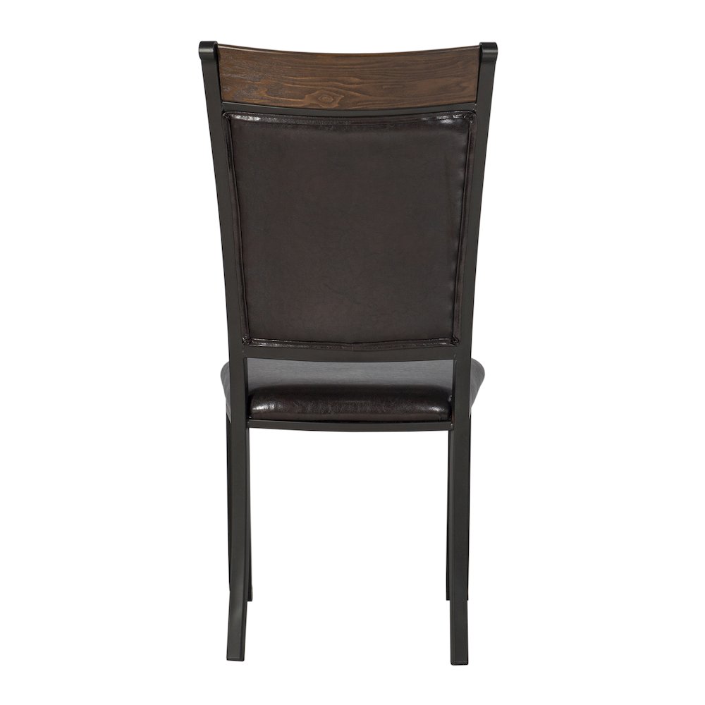 Franklin 5 Piece Dining Group, Dark Brown. Picture 9