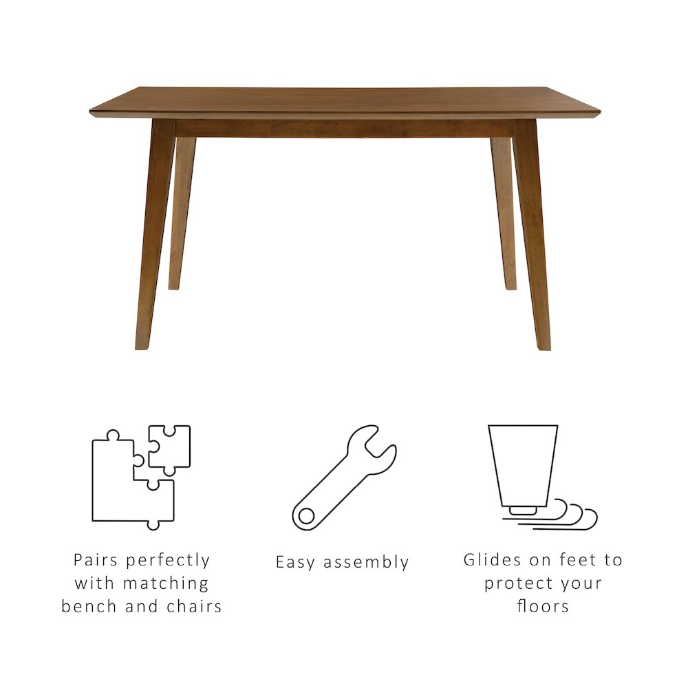 Cadence Dining Table Brown. Picture 11
