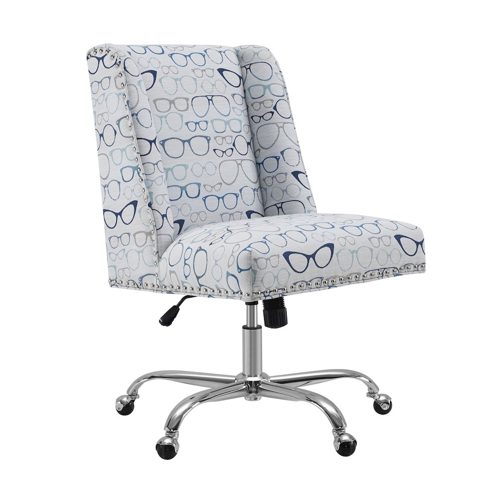 Draper Office Chair, Glasses Print. Picture 1