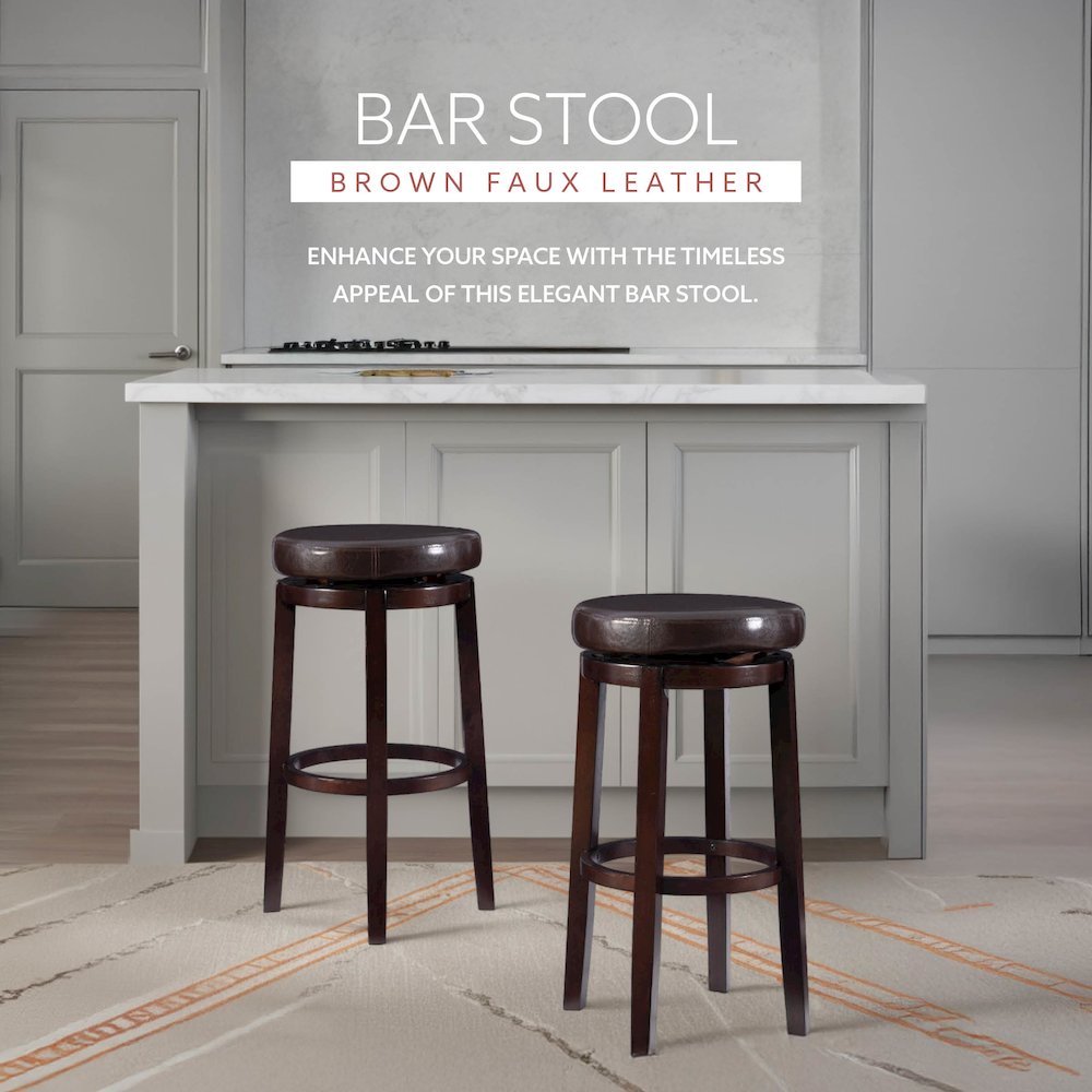 Maya Brown 29 Inches Bar Stool. Picture 9