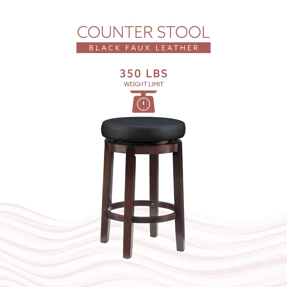 Maya Black 24 Inches Counter Stool. Picture 13