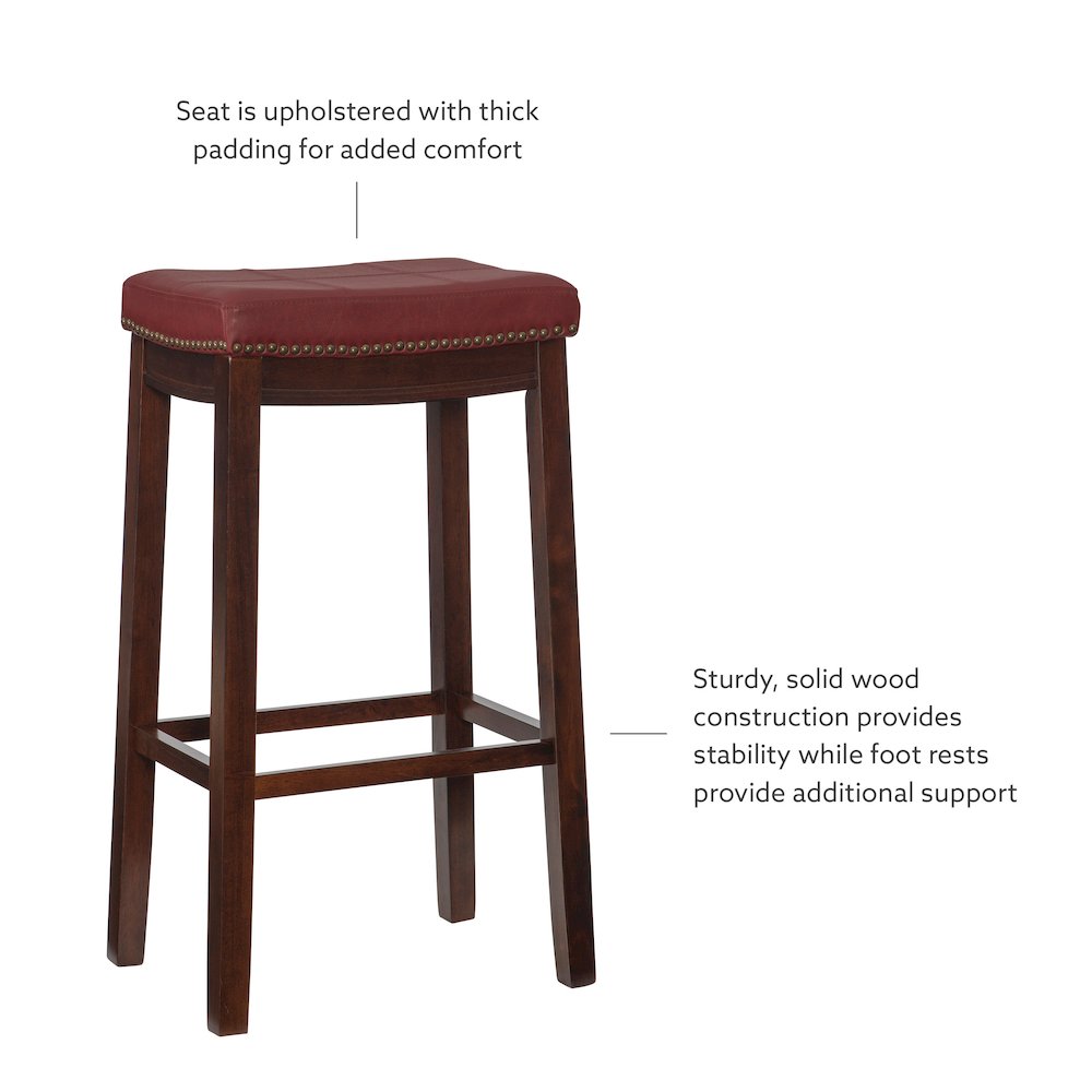 Claridge Red Barstool. Picture 10