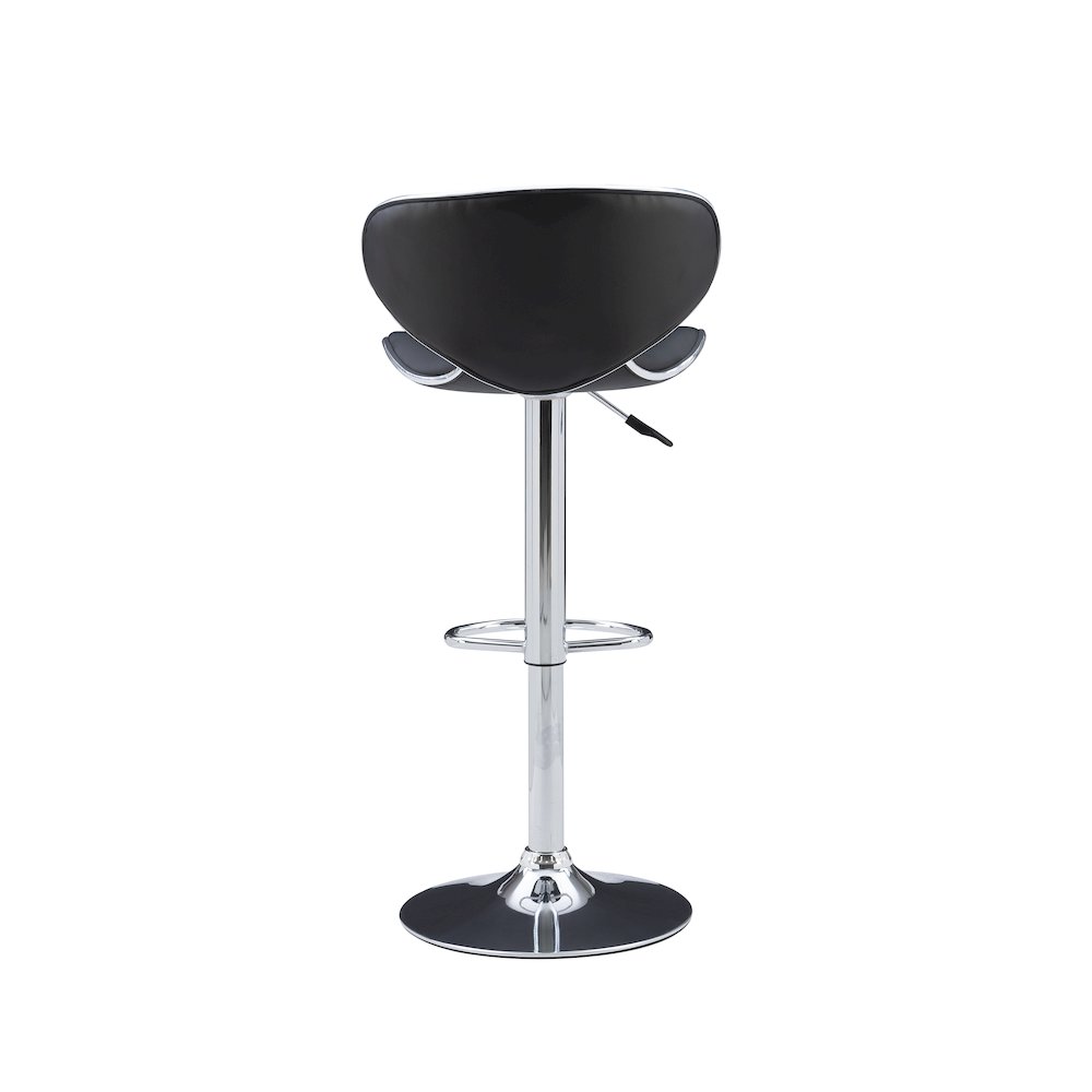 Chrome and Black PU Barstool. Picture 11