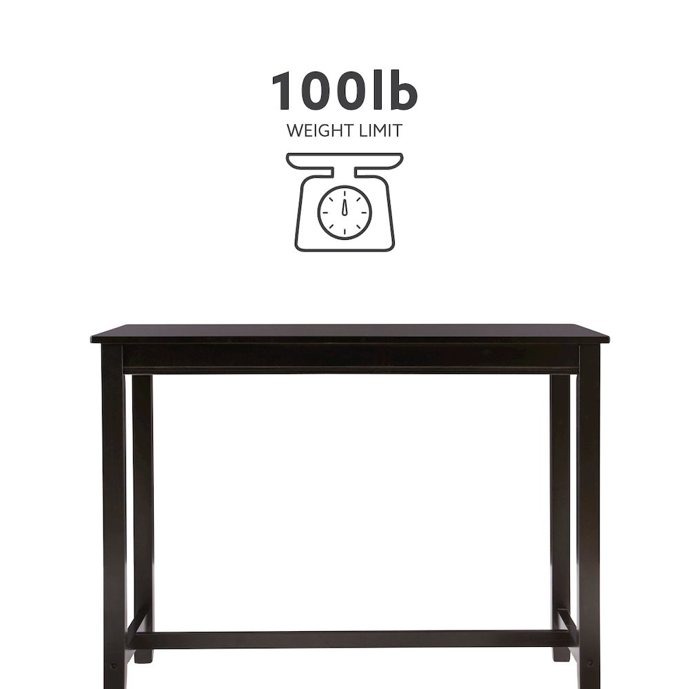 Claridge Counter Pub Table Black. Picture 12