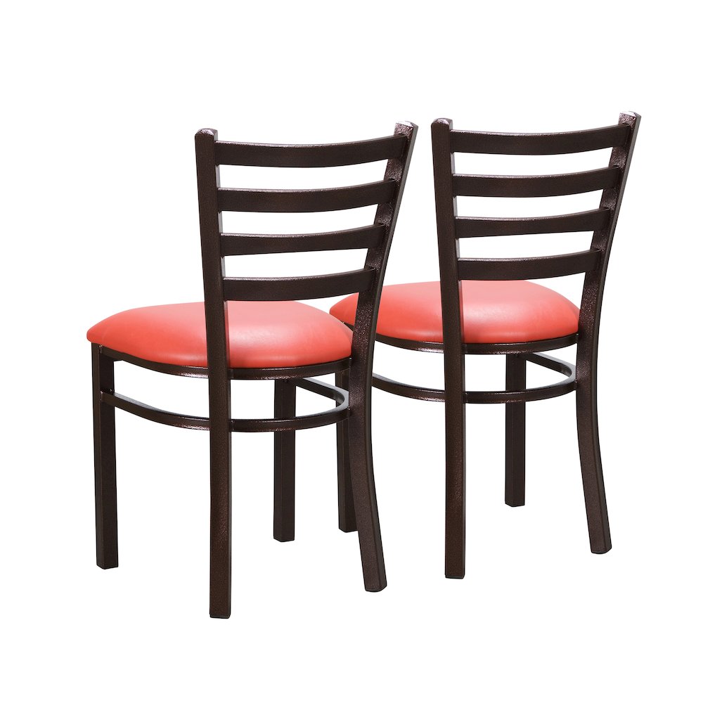 Baxter Metal Side Chair Red Set Of 2. Picture 9