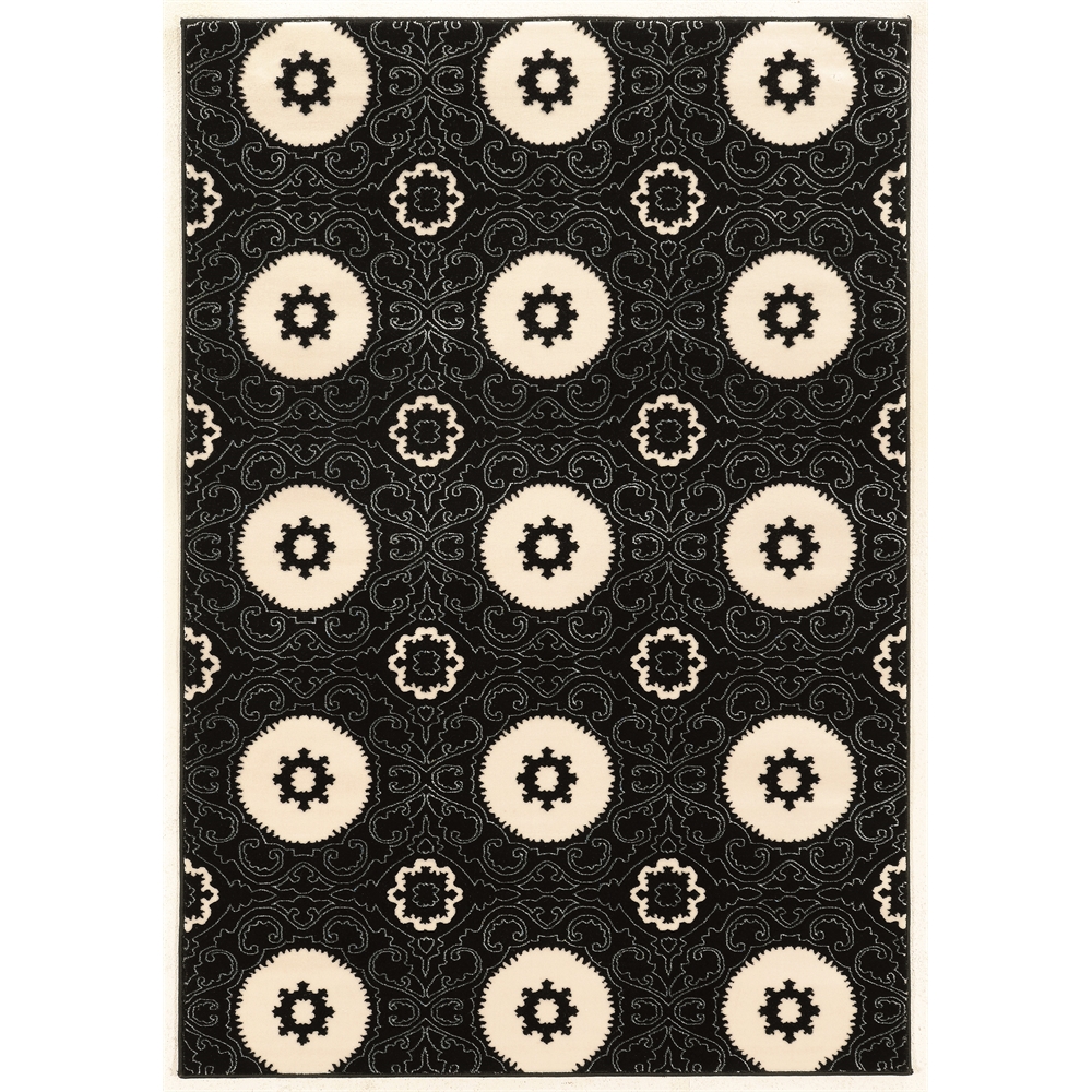 Prisma Karma Black & White 5.3x7.6, Rug. Picture 1