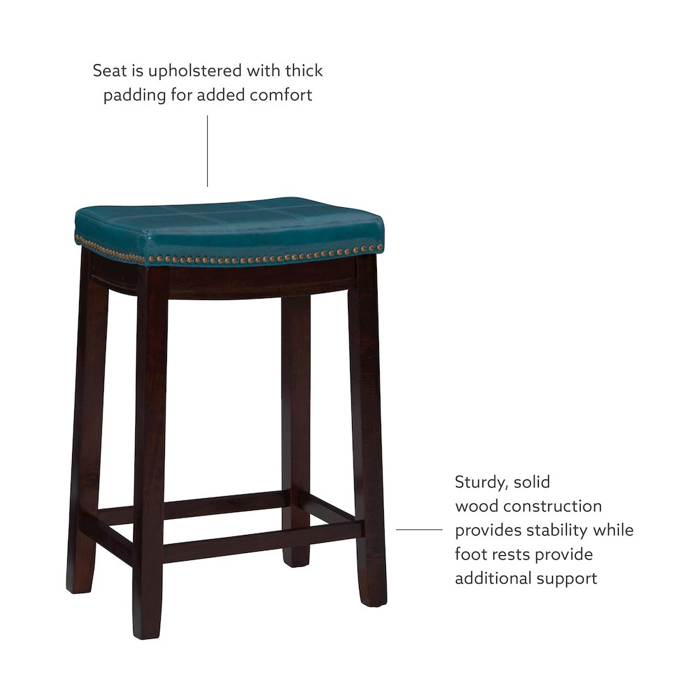 Claridge Blue Counter Stool. Picture 10
