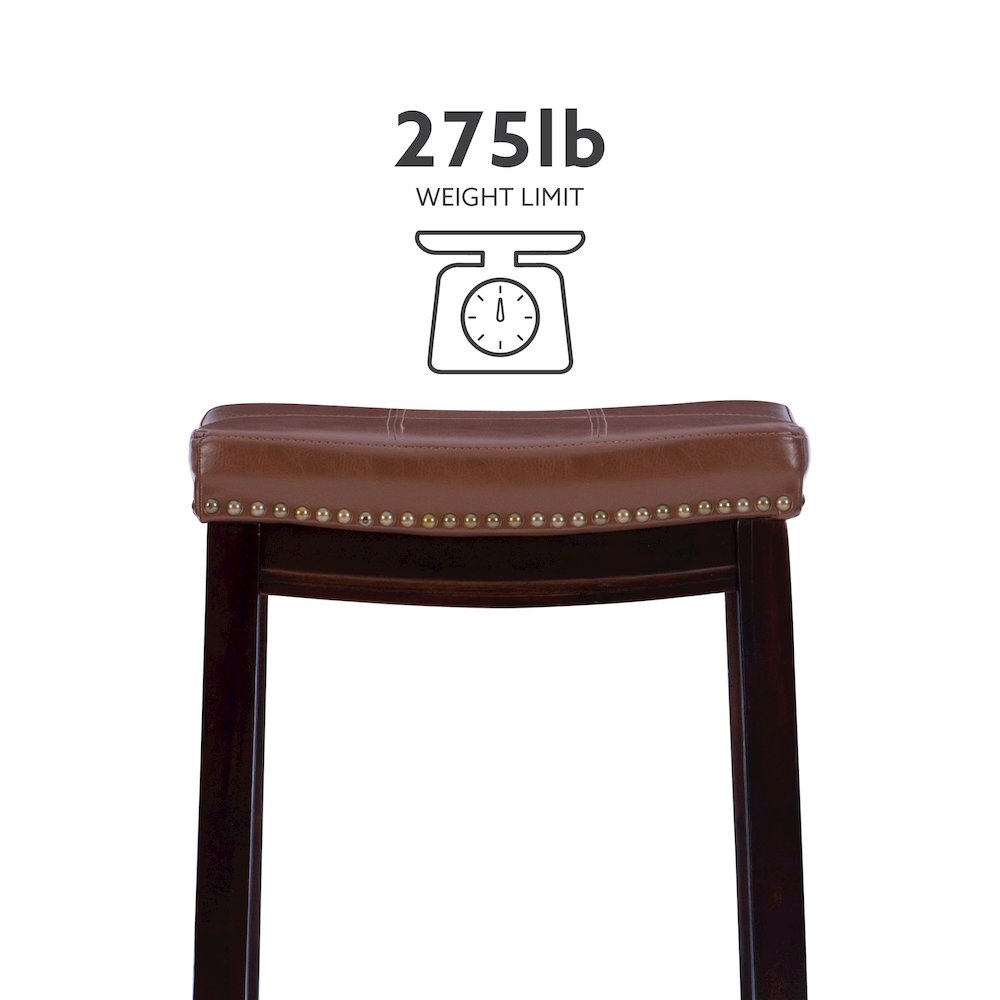 Claridge Cognac Counter Stool. Picture 13