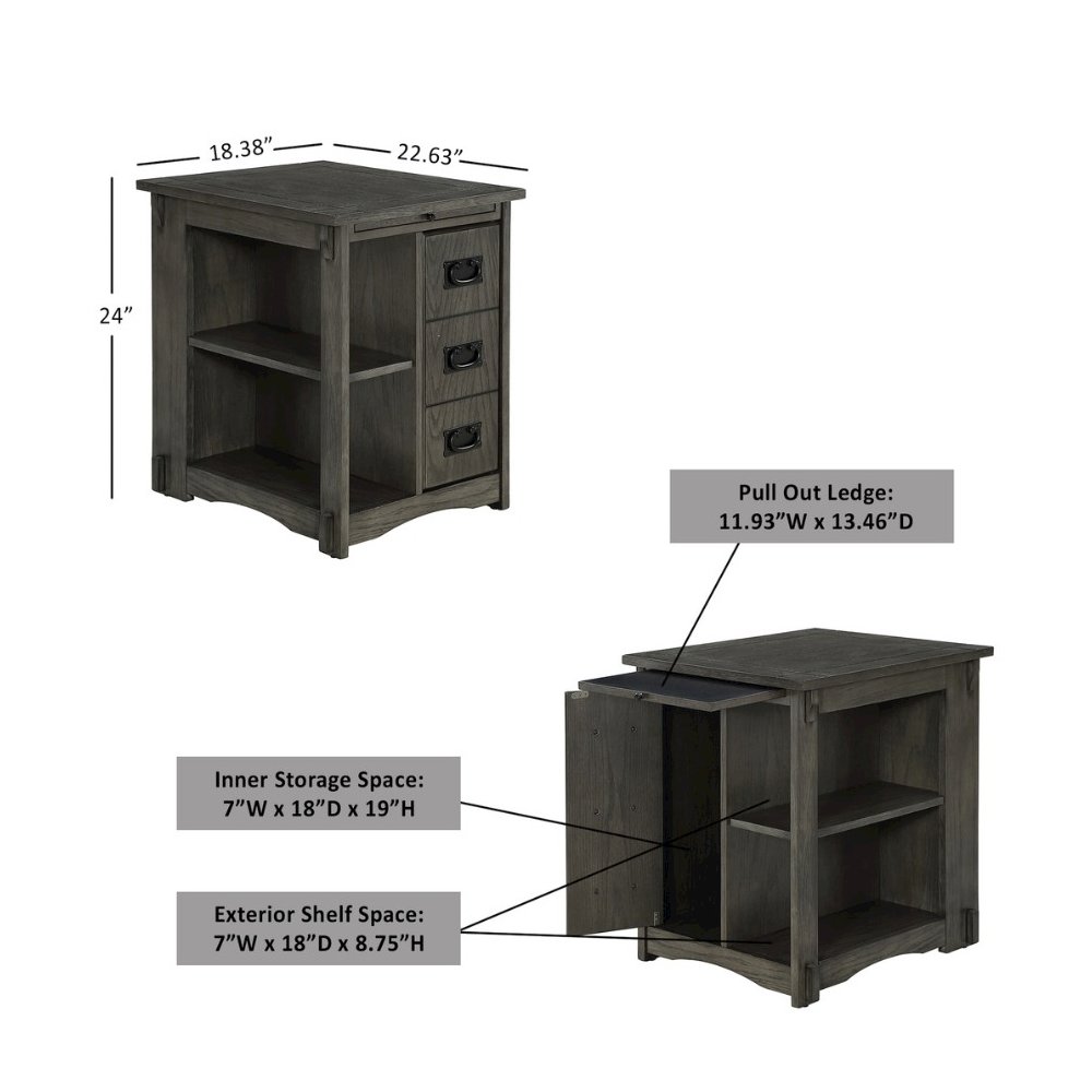 Parnell Side Table Grey. Picture 13