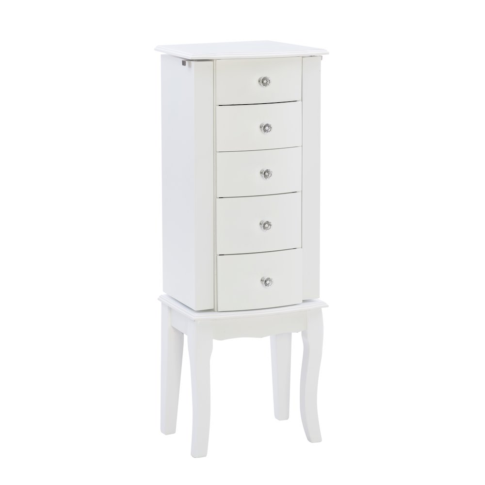 White Jewelry Armoire. Picture 1