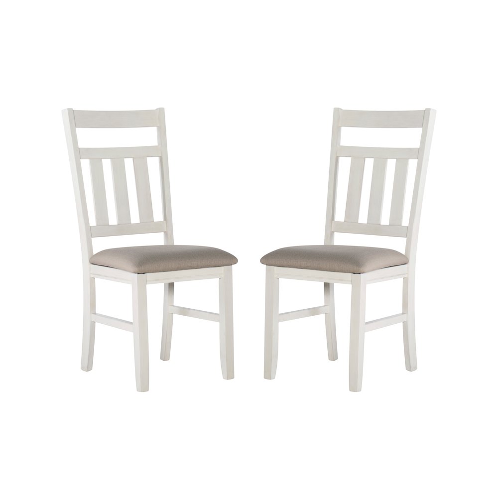 Turino Distressed White Side Chair. Picture 5