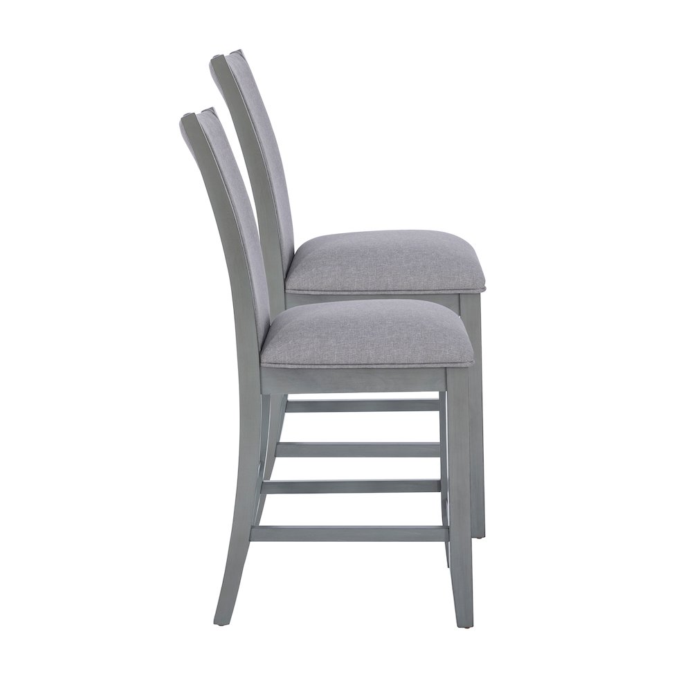 Abbot Counter Stool Set Of 2 Gray. Picture 4