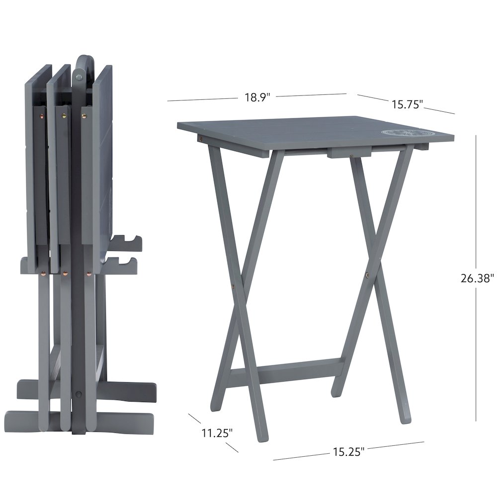 Compass Tray Table Set. Picture 13