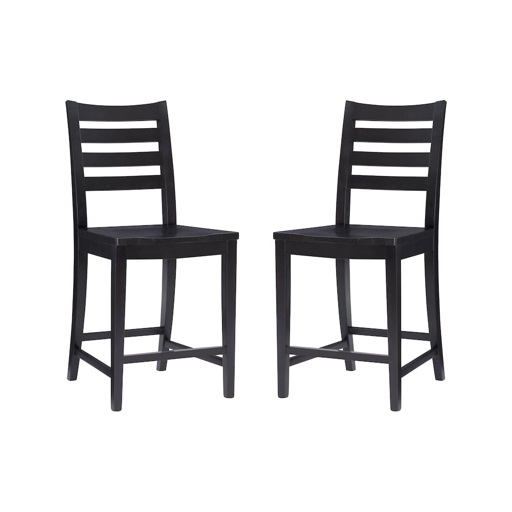 Flynn Counter Stool Black Set Of 2. Picture 7