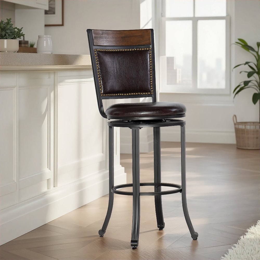 Franklin Swivel Bar Stool. Picture 3