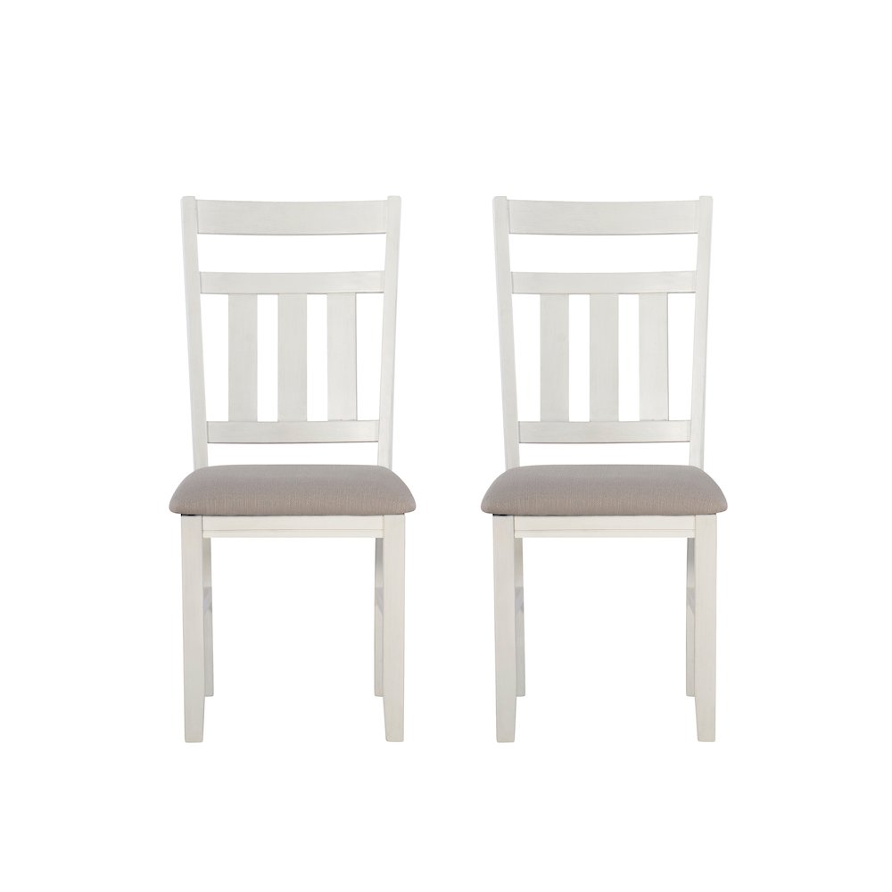 Turino Distressed White Side Chair. Picture 1