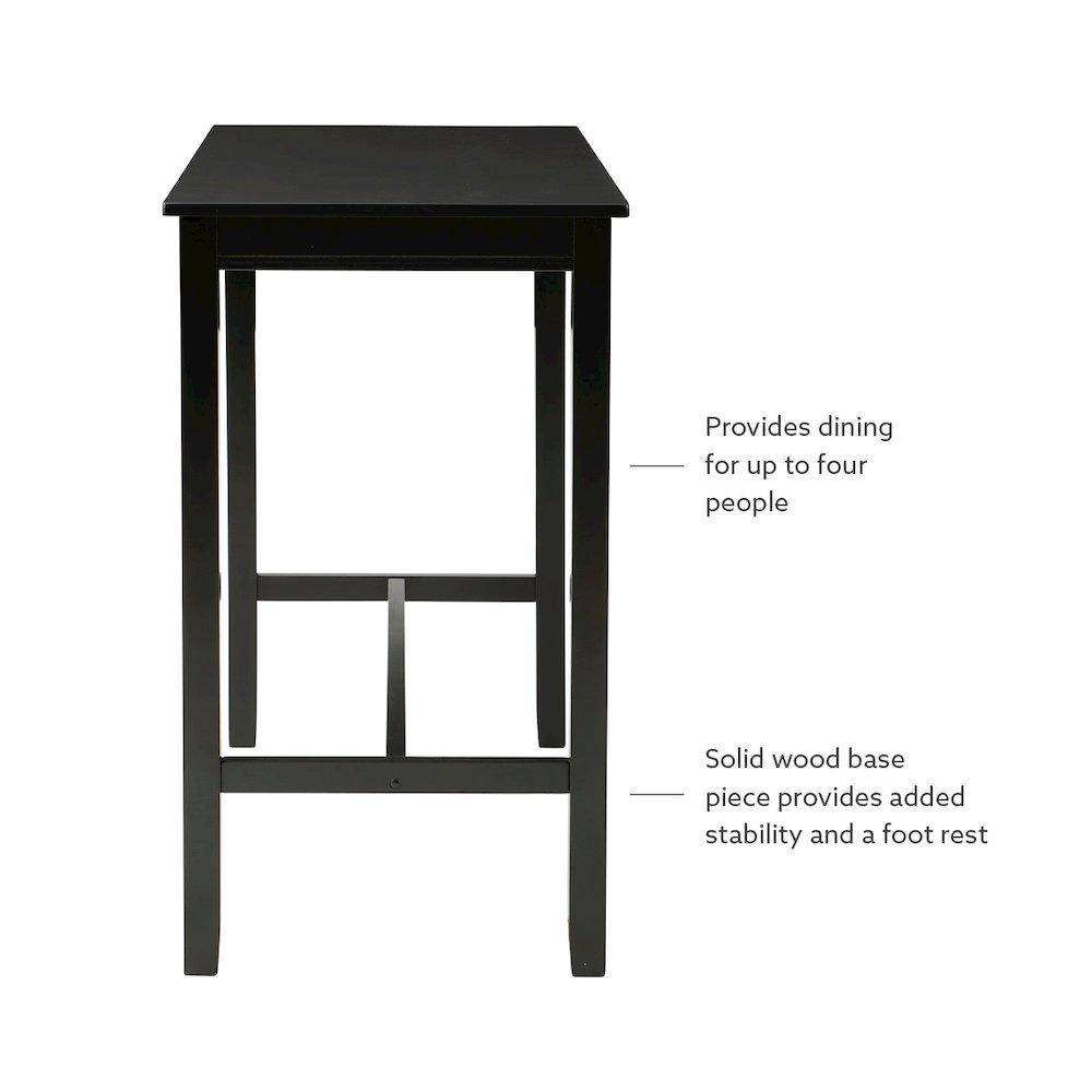 Claridge Bar Pub Table Black. Picture 11