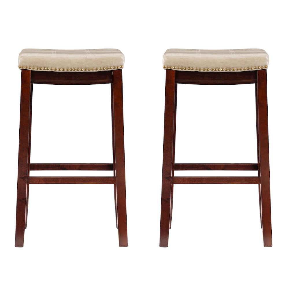 Claridge 2 Pk Beige Bar Stool. Picture 2
