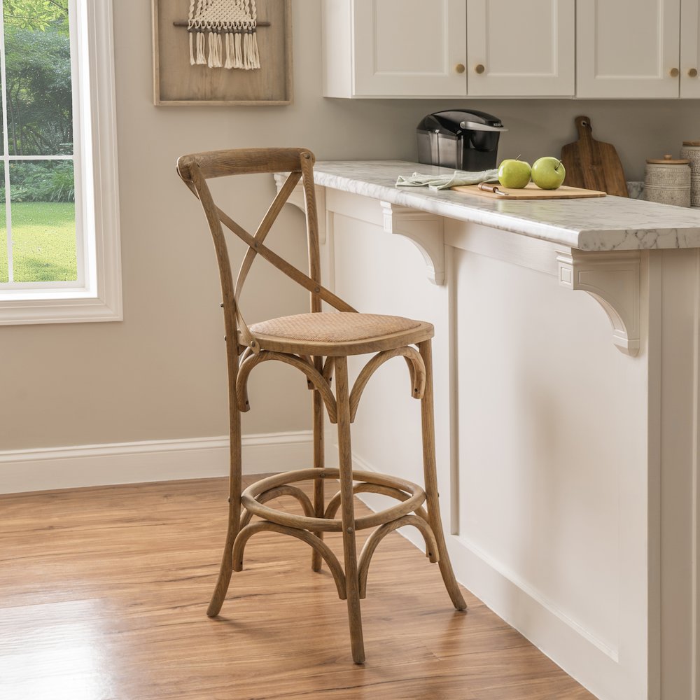 Roxy 30 In Gray Wash Bar Stool. Picture 4