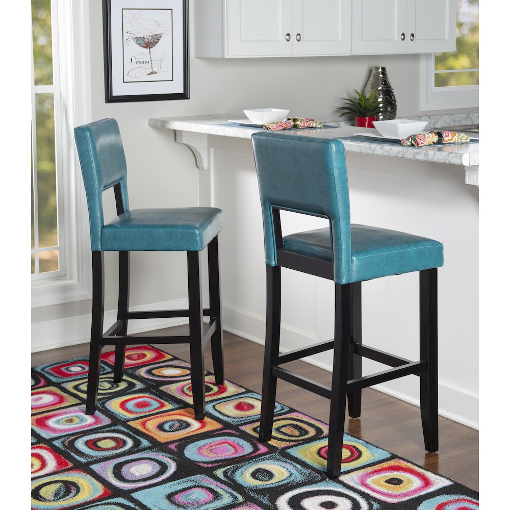 Vega Bar Stool Agean Blue. Picture 1