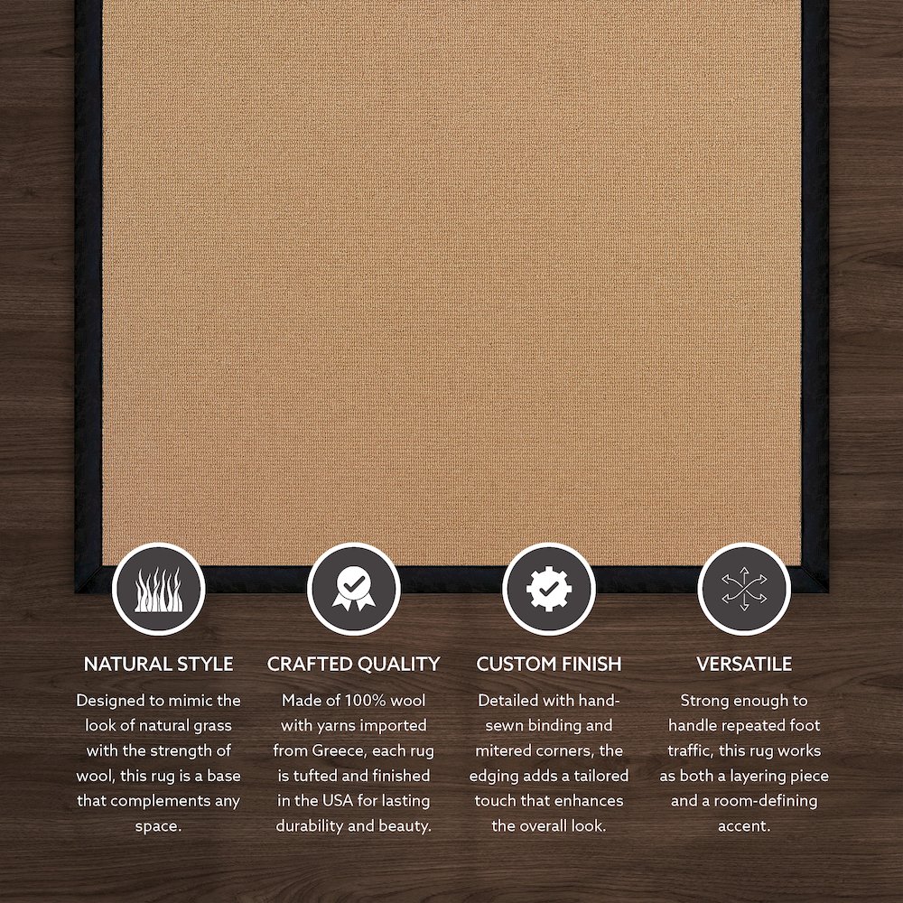 Athena Cork & Black 8x11, Rug. Picture 2