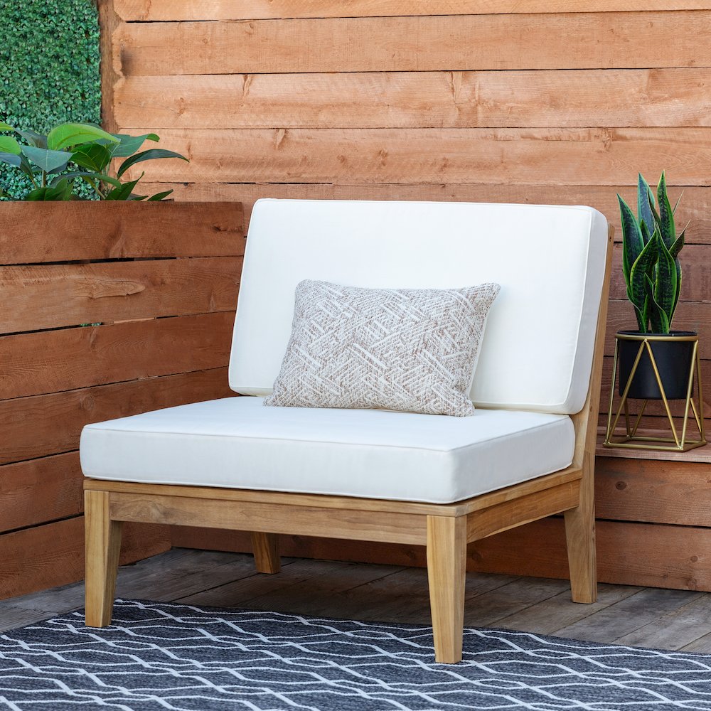 Fontana Outdoor Armless Chair. Picture 3