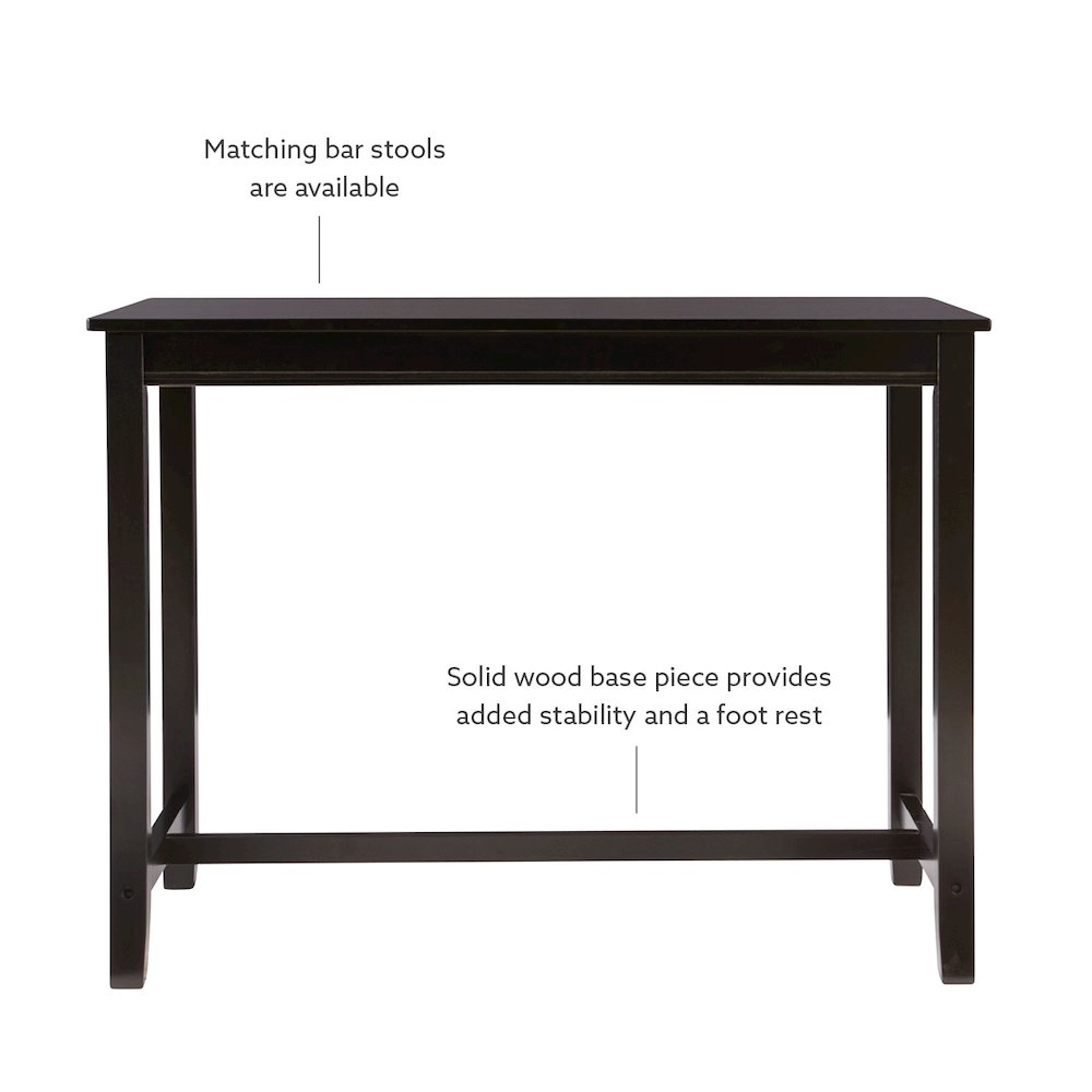 Claridge Counter Pub Table Black. Picture 8