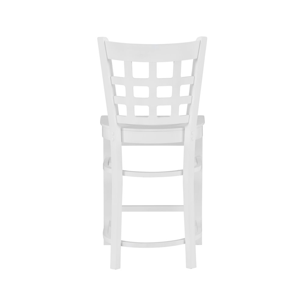 Lola Counter Stool White Set Of 2. Picture 8